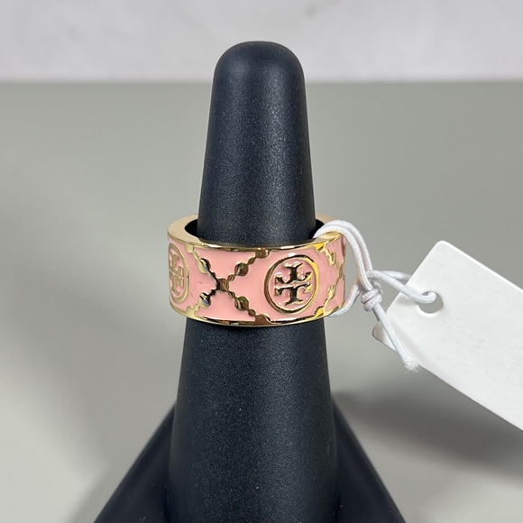 Tory Burch Jewelry - Tory Burch Pink and Gold Women's Ring